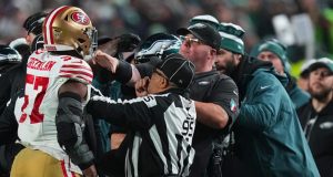 NFL punishes Eagles head of security after sideline scuffle, more expected to come NFL punishes Eagles head of security after sideline scuffle, more expected to come