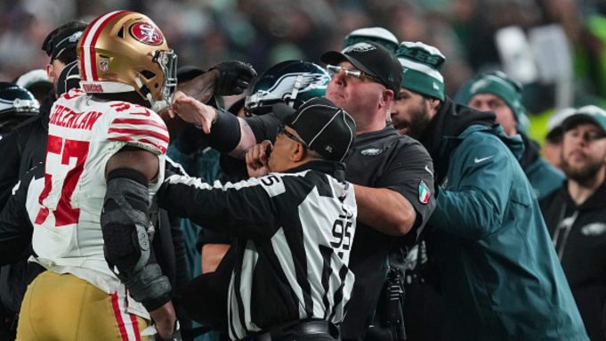 NFL punishes Eagles head of security after sideline scuffle, more expected to come NFL punishes Eagles head of security after sideline scuffle, more expected to come
