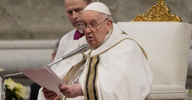 Pope Says ‘Our Hearts Are In Bethlehem’ As He Presides Over The Christmas Eve Mass Pope Says ‘Our Hearts Are In Bethlehem’ As He Presides Over The Christmas Eve Mass